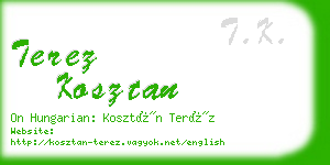 terez kosztan business card